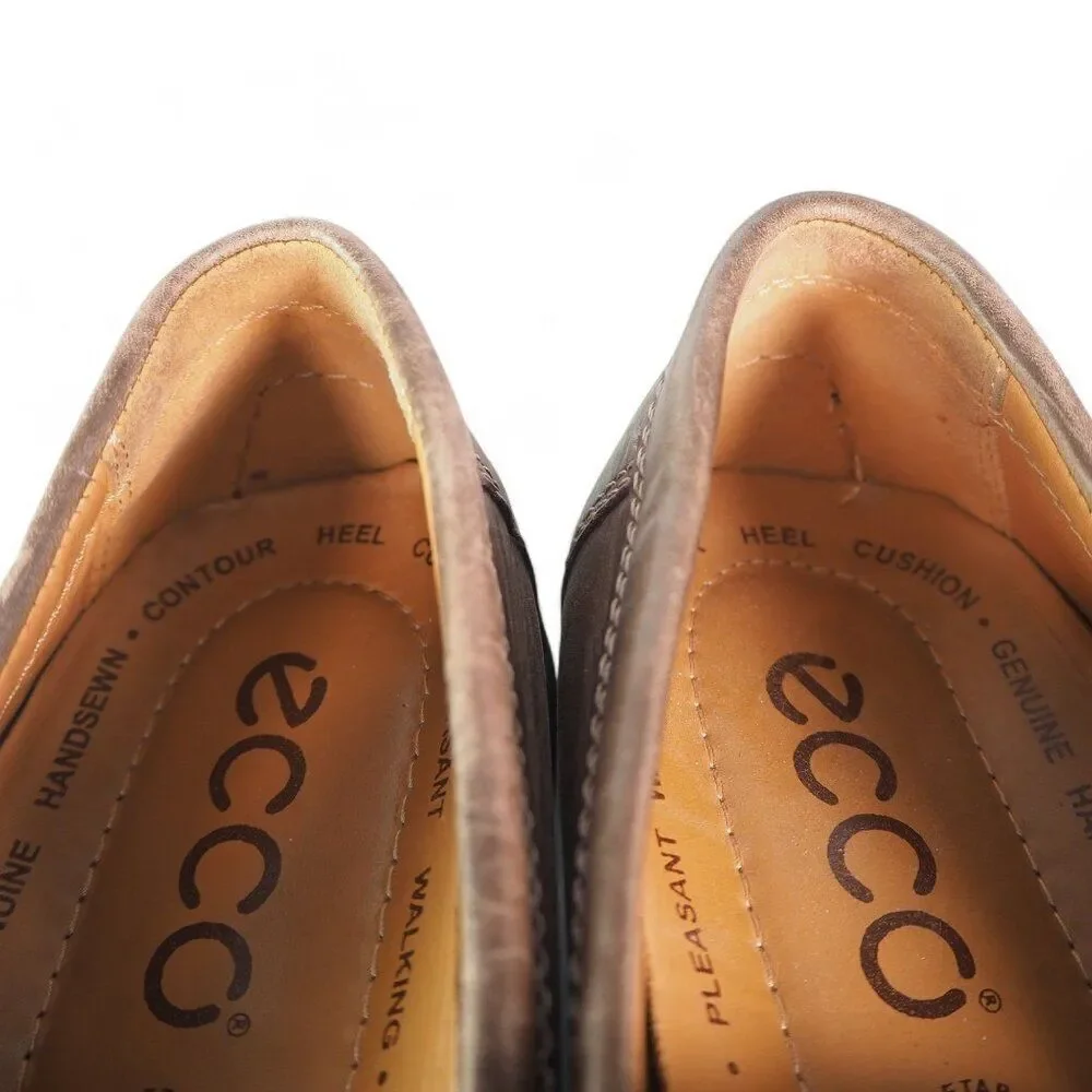ECCO Classic Moc 2.0 Classic Slip-on Leather Loafers Brown‎ Men's 8-8.5/42